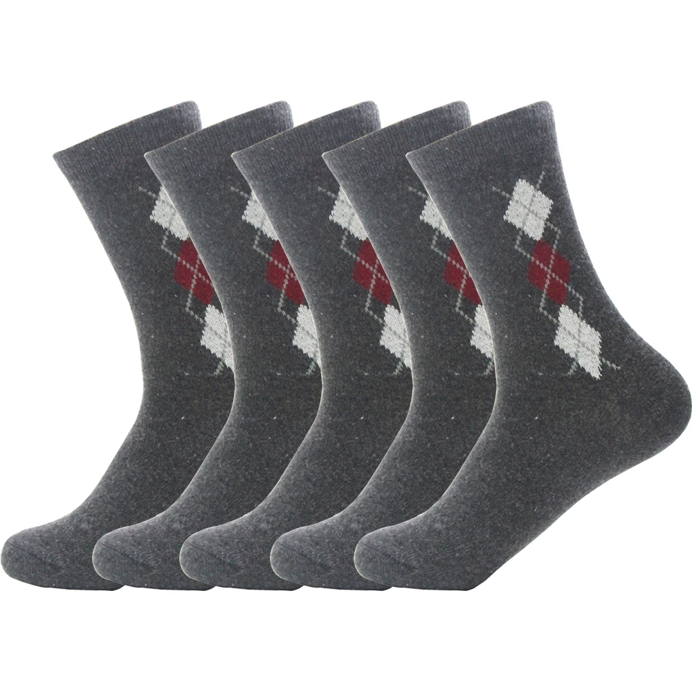 Rabbit Wool Fabric Quality Men Spring Winter Warm Socks Deodorant Breathable Soft Business Casual Big 3 grid Male Sock | Мужская одежда