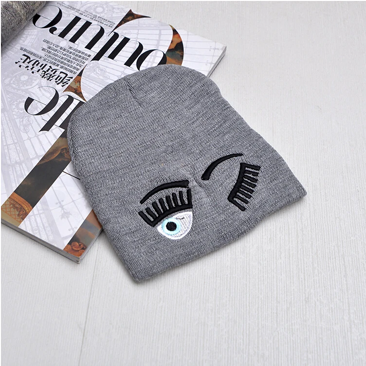 

New Arrival women's Winter Hat eye and lash Knitting Hat for women fashionable women hats women hats caps beanie caps