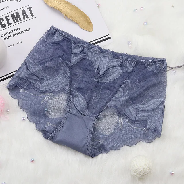 2 шт./лот женское нижнее белье кружевные трусики со средней талией сексуальное