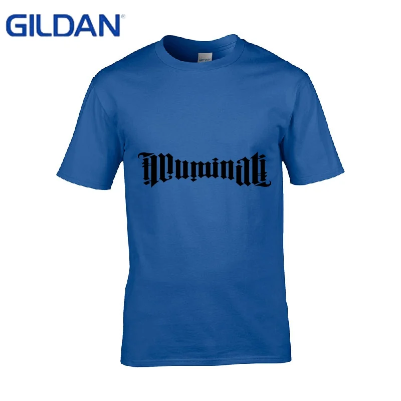 Возьмите футболка Иллюминаты амбиграмма Али разные-хоп 3XL синий Homme с круглым