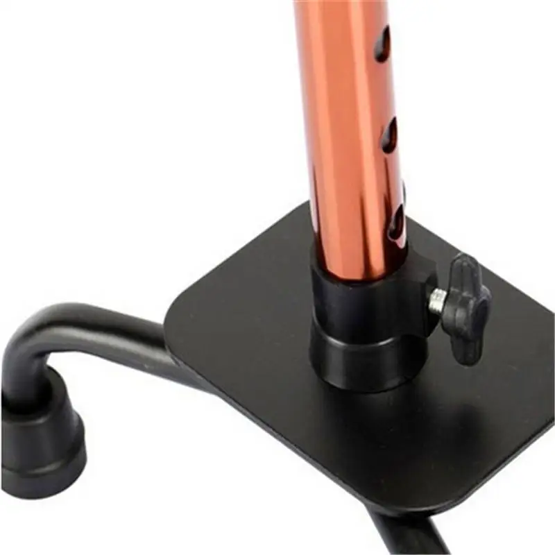 Прямая бронзовая трость практичная из алюминиевого сплава с четырьмя ножками