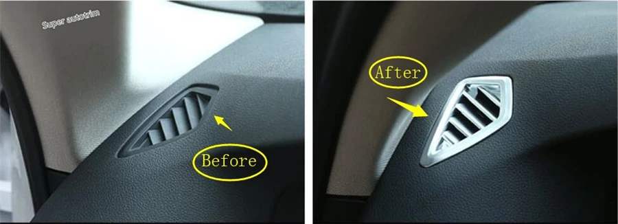 

Lapetus Dashboard Front Inside AC Air Condition Outlet Vent Frame Cover Trim Interior Fit For BMW 5 Series G30 530I 2017 - 2020