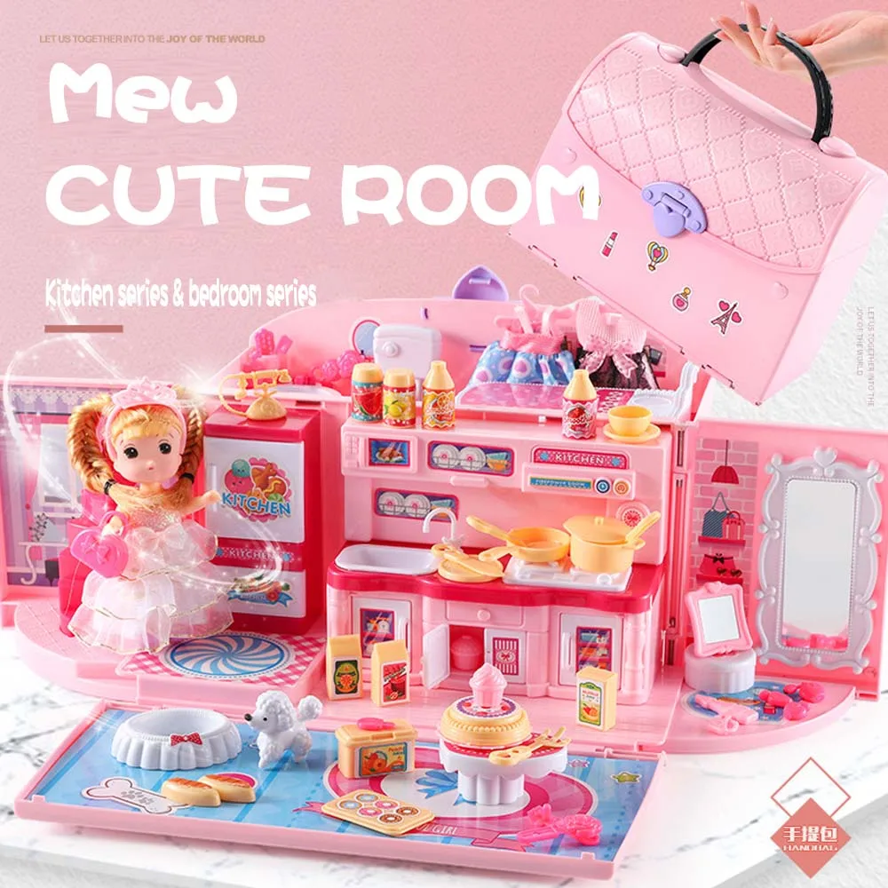 Новые детские игрушки для девочек сумочка мечты игрушечный домик принцессы