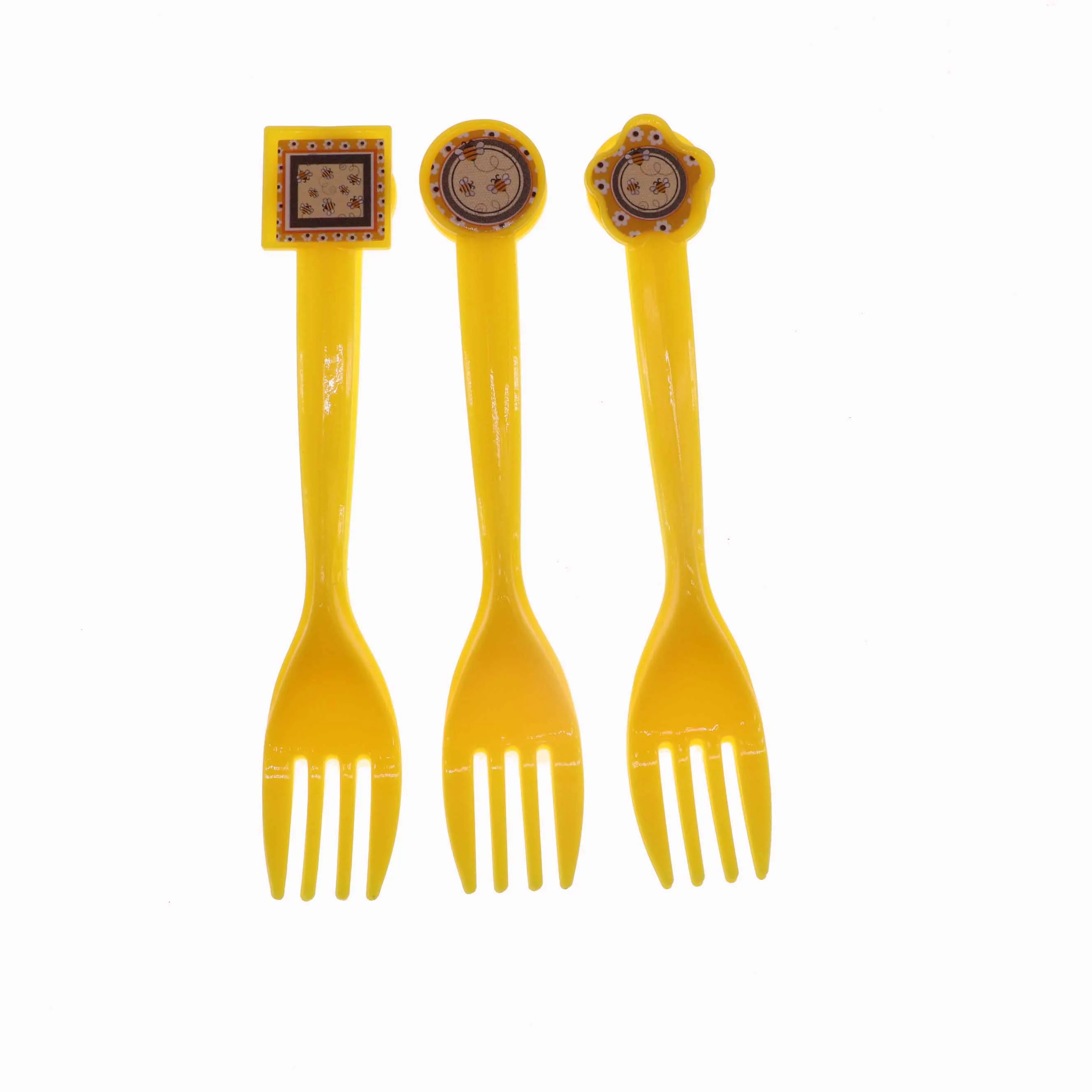 Fork10pcs Бабочка пчела тематическая вечеринка на день рождения орнамент Детские Банные вечерние принадлежности одноразовая Салфетка под тарелку кружку баннер - Цвет: Fork10pcs