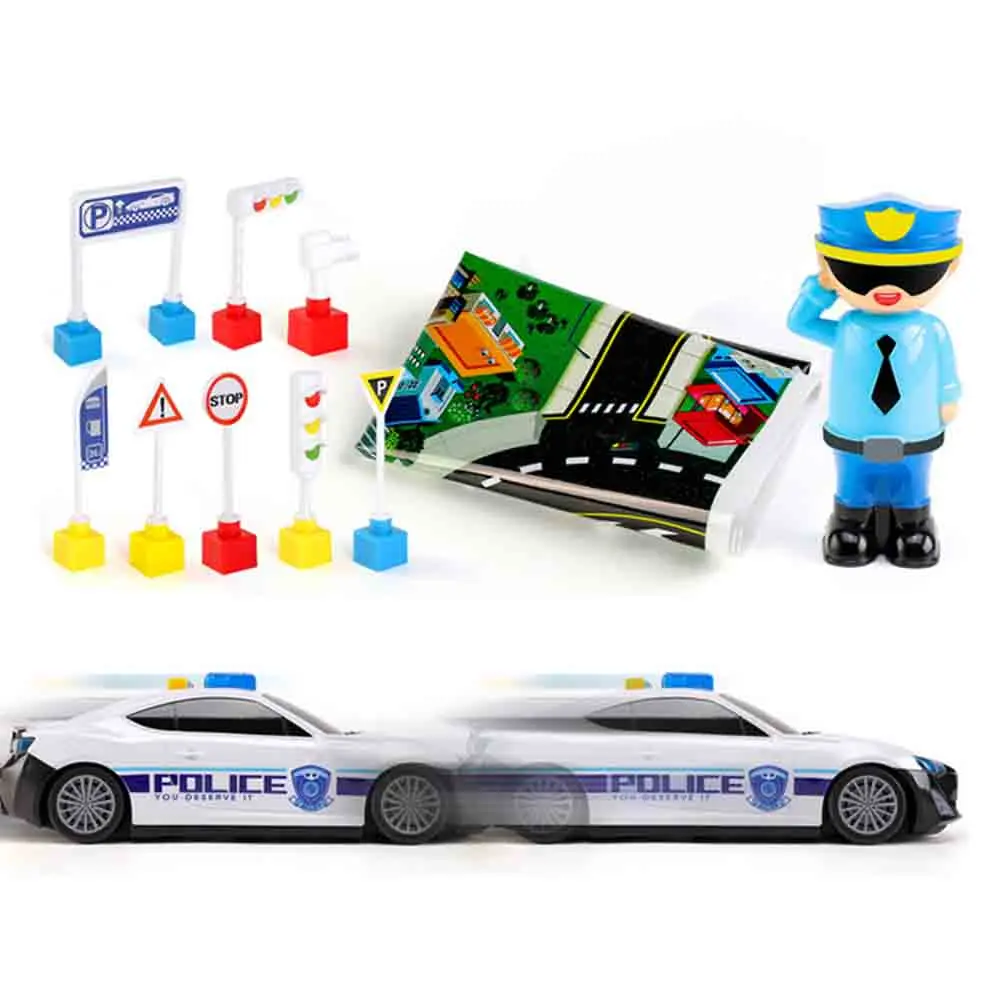 Theme Model Storage Police Car +6 Alloy Carr Gift Children's Multi-function Toy Early Education Puzzle | Игрушки и хобби