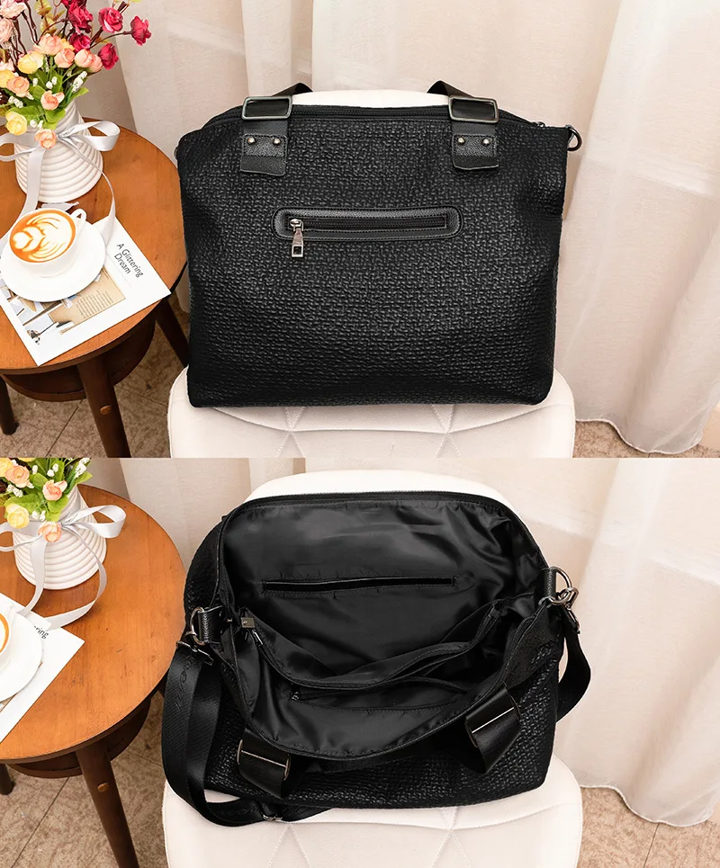 

New Soft Leather Handbags Large Capacity Bag Fashion European Shoulder Women Handbags Sac A Main