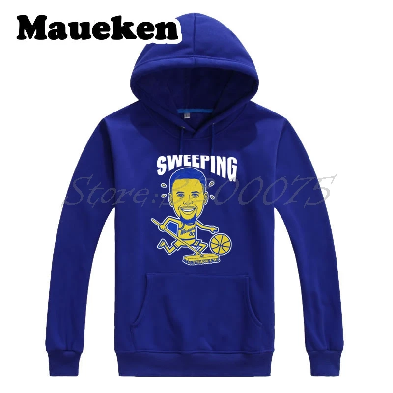 Мужские толстовки с капюшоном Stephen Curry 30 теплые золотистого цвета W17112621|men