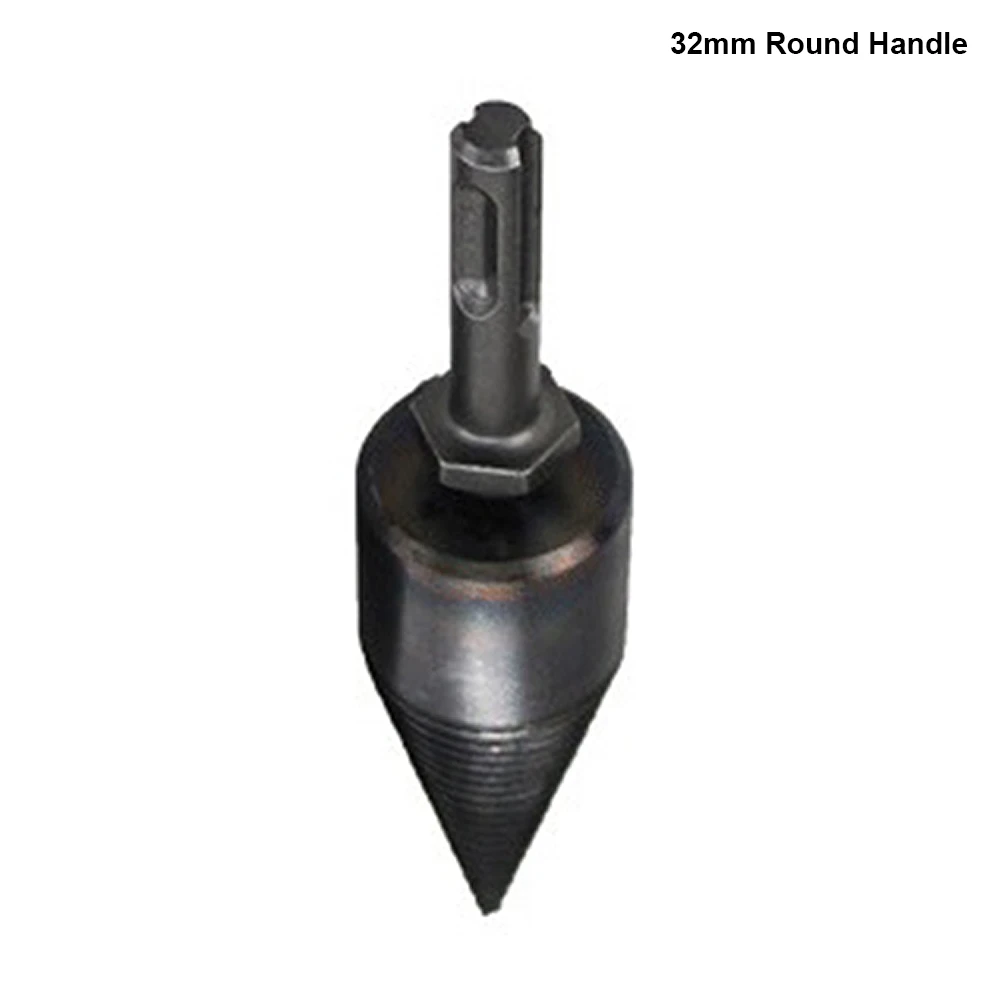 32mm Round Handle 32/42 мм квадратные гексагональной высокое Скорость спиральное сверло Дровокол винт конусов расщепления бита сверла по дереву - Цвет: 32mm Round Handle