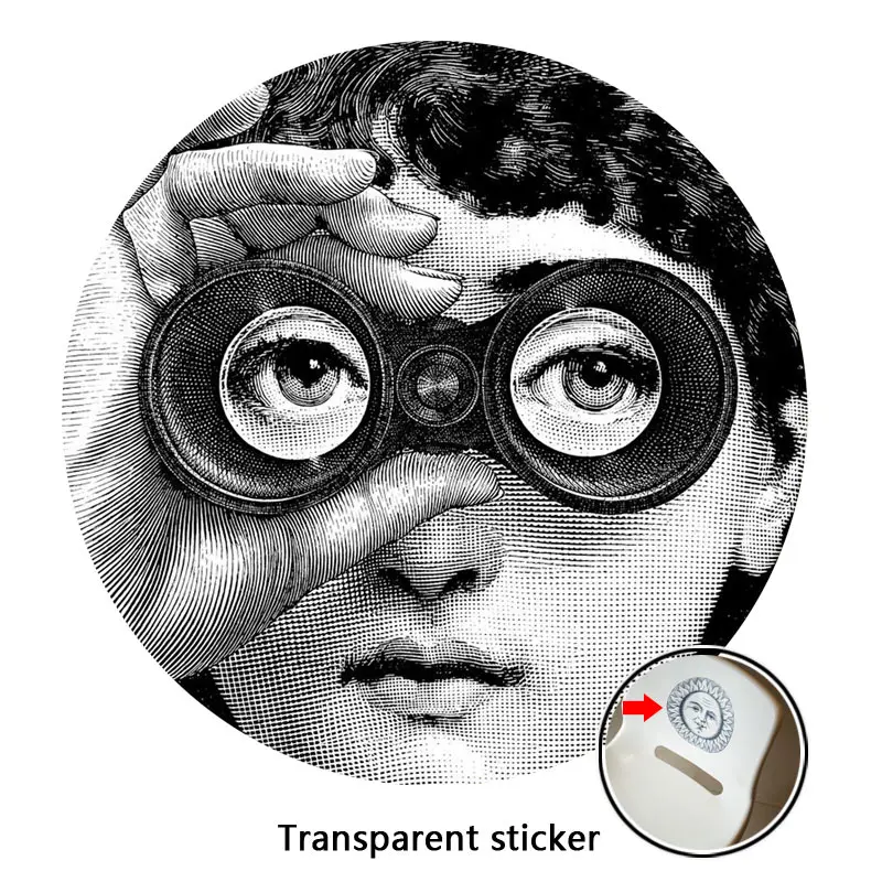 119 NO.113-140 дизайнерские обои Fornasetti, прозрачные наклейки на стену для украшения стен, гостиной, 1 шт - Цвет: 119