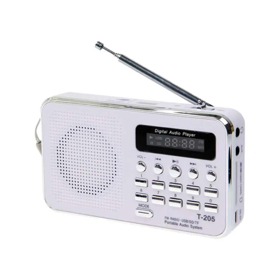 Портативный стерео мини динамик цифровой fm-радио для мобильного телефона планшета ноутбука ПК