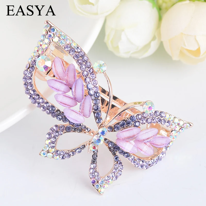 EASYA новые модные стразы с кристаллами и бабочками для женщин девушек|butterfly