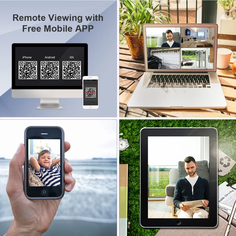 

LOFAM Security Camera System 8CH 4MP AHD DVR CCTV Camera System 4.0MP Bullet Dome Outdoor Video Surveillance CCTV Kit 8 Channel