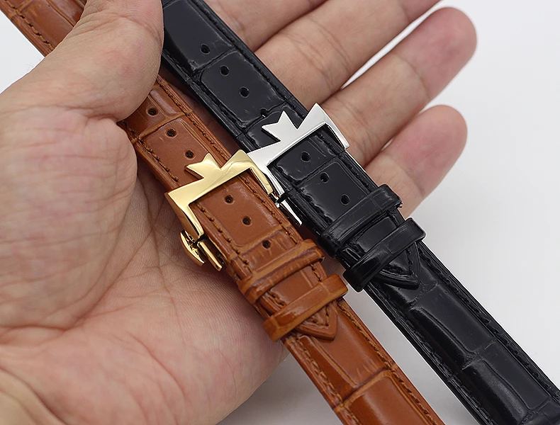 19 мм 20 мм 22 мм двухсторонние ремешки для часов Vacheron VC ремешок для часов Constantin для мужчин и женщин браслеты из телячьей кожи