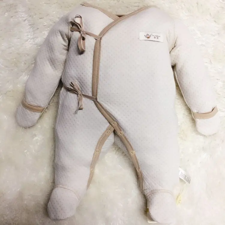 2016 Зима Новорожденный Мальчик Девушка Милая Хлопок Сгустите Комбинезоны