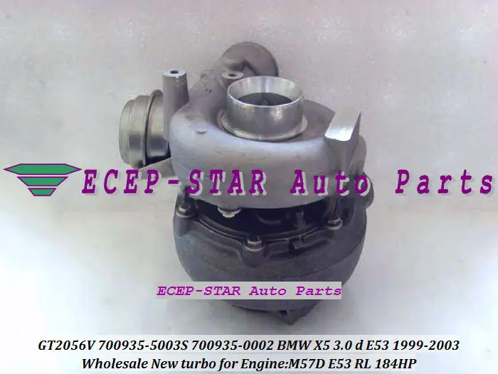 Турбокомпрессор GT2056V 700935 5003S 0001 11657785991 11657785993 для BMW X5 E53 99 m57d RL 3.0L 184HP|turbocharger