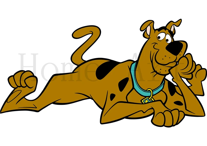 Scooby doo плакат ясное изображение наклейки на стену украшение дома высокое качество печать белая бумага с покрытием домашний арт бренд