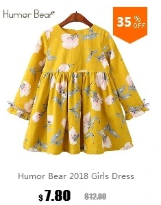 Humor Bear/осень г. Новые комплекты одежды для девочек Повседневная клетчатая куртка с длинными рукавами+ юбка, костюмы для детей из 2 предметов
