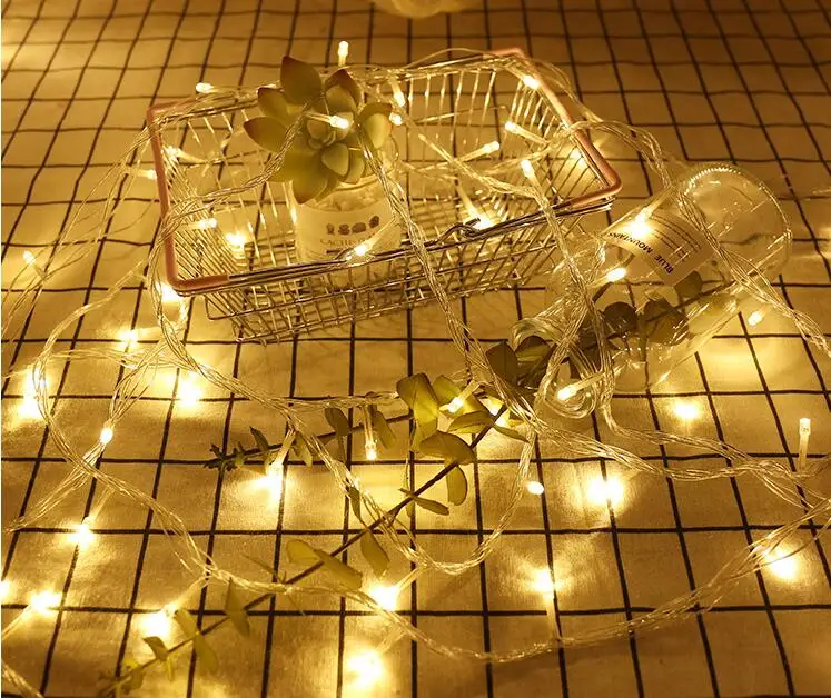 220V 50M 400 Leds гирлянда для праздника сказочные огни Рождественские Свадебная
