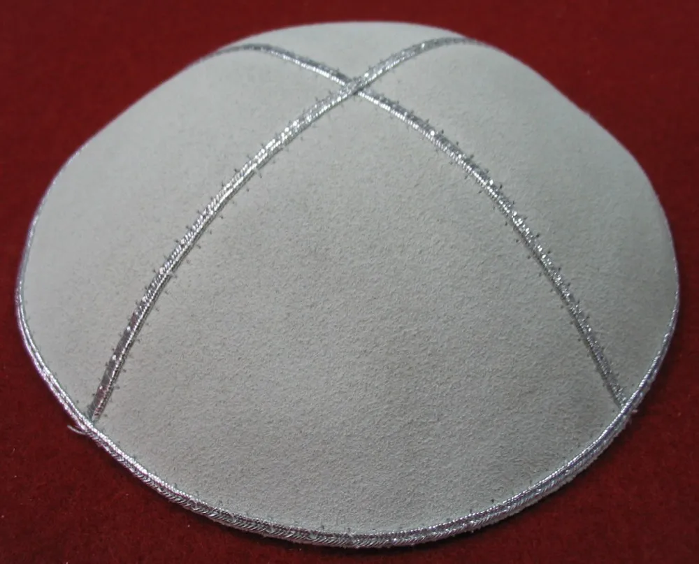 Еврейская кипа кожа замша YARMULKE KIPPAH KIPPOT Кепка с черепом