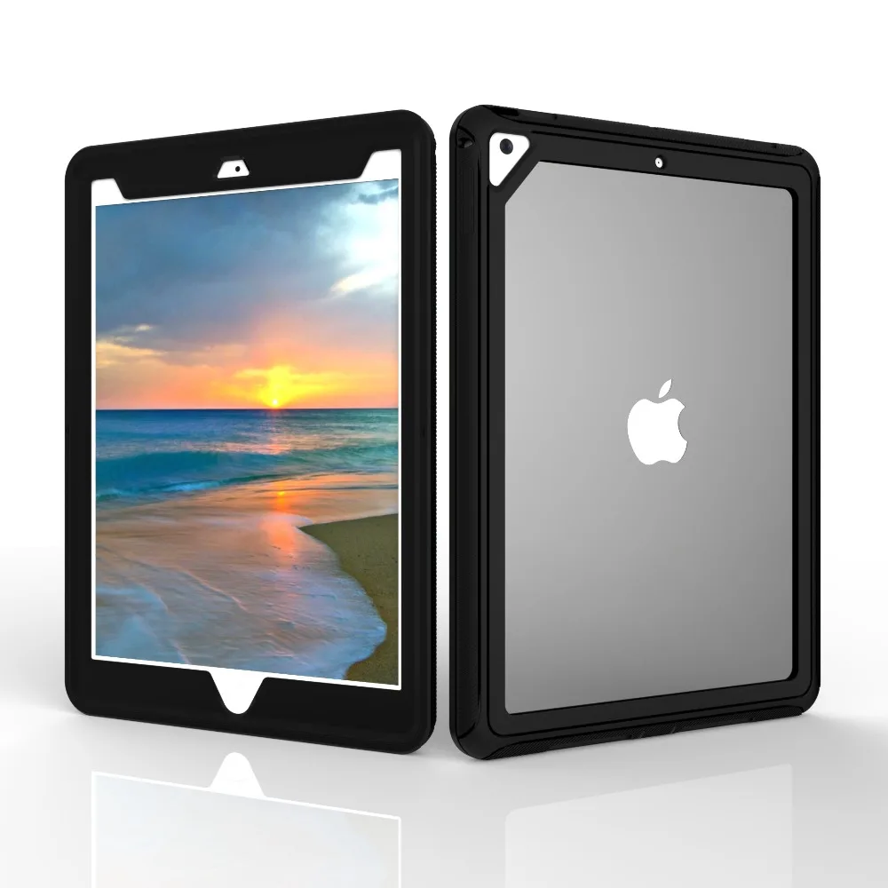 Для Apple новый iPad 9 7 2017 & 2018 PC + TPU броня противоударный защитный чехол с прозрачной