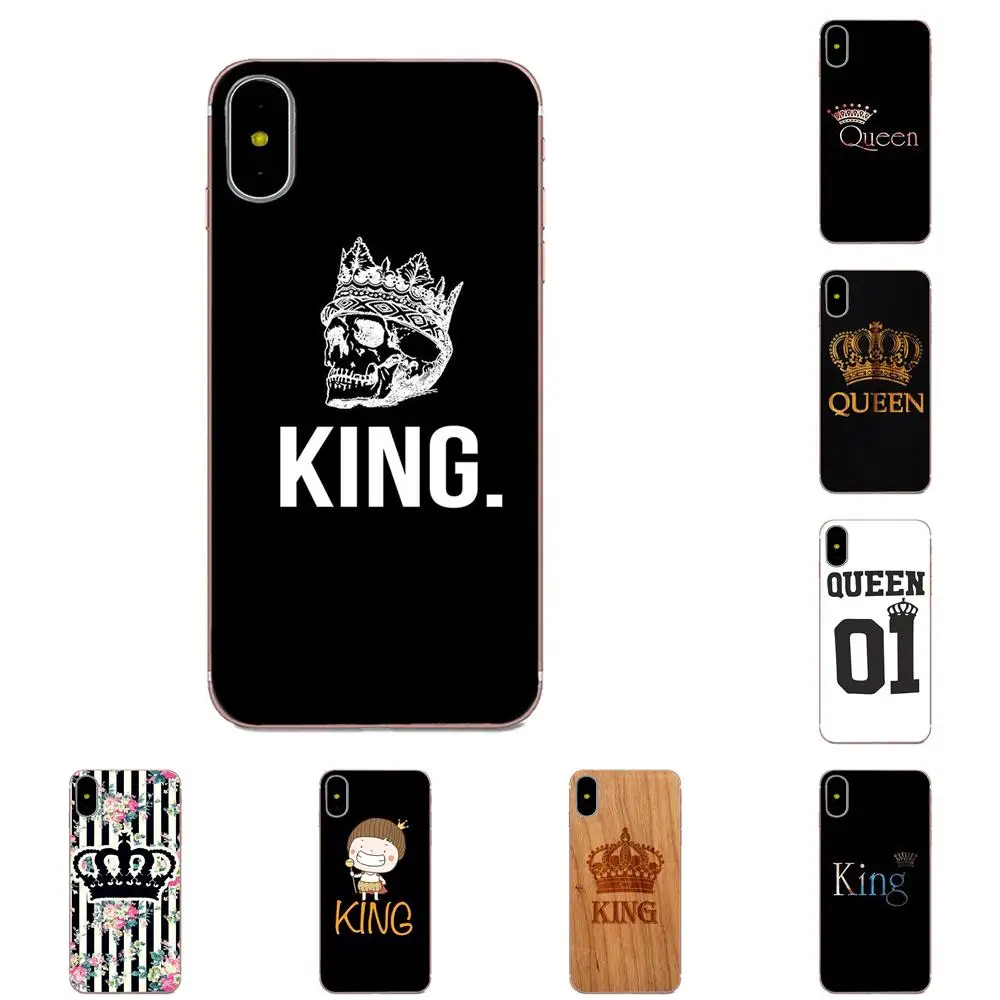 Бренд King Queen 01 роскошная пара для Huawei Mate 7 8 9 10 20 P8 P9 P10 P20 P30 Lite Plus Pro 2017|Чехлы-накладки|