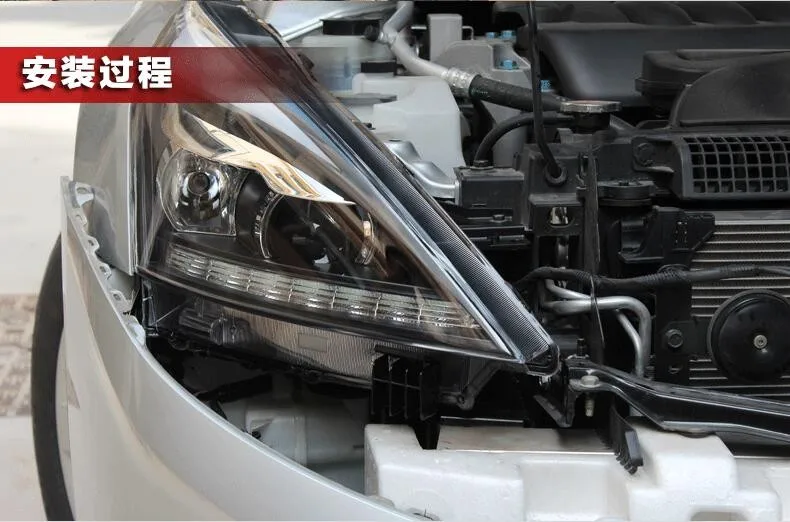 Авто Clud стиль светодиодный налобный фонарь для Nissan Teana 2008-2012 светодиодный фары сигнальный светодиодный drl hid Биксеноновые линзы ближнего света