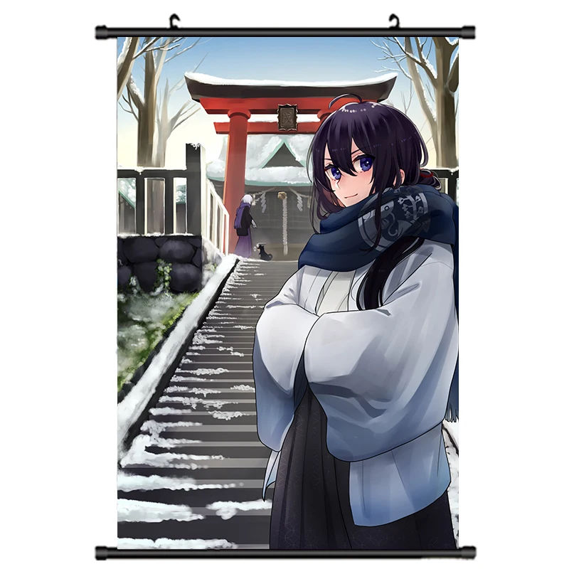 Японское аниме Touken Ranbu онлайн Mikazuki Munechika& kogitsunemaru домашний Декор настенный свиток плакат декоративная картина