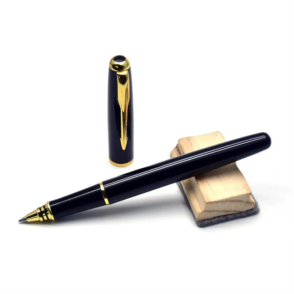gold-black ink CCCAGYA A110 Классическая Металлическая гелевая ручка для обучения, офиса, школы, канцелярские принадлежности, Подарочная роскошная ручка для отеля, бизнес-письма, шариковая ручка - Цвет: gold-black ink