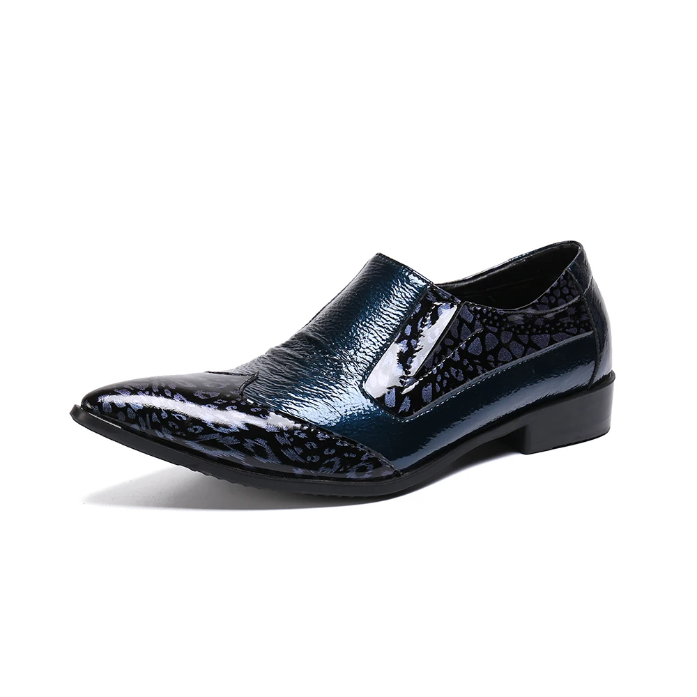 Christia Bella новый модный принт в стиле пэчворк из натуральной кожи мужская обувь