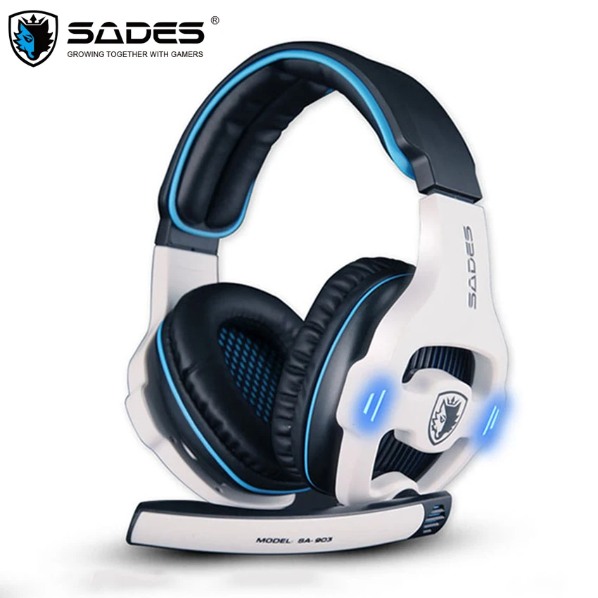 Игровая гарнитура SADES SA 903 игровые наушники USB 7 1 для ПК с микрофоном и