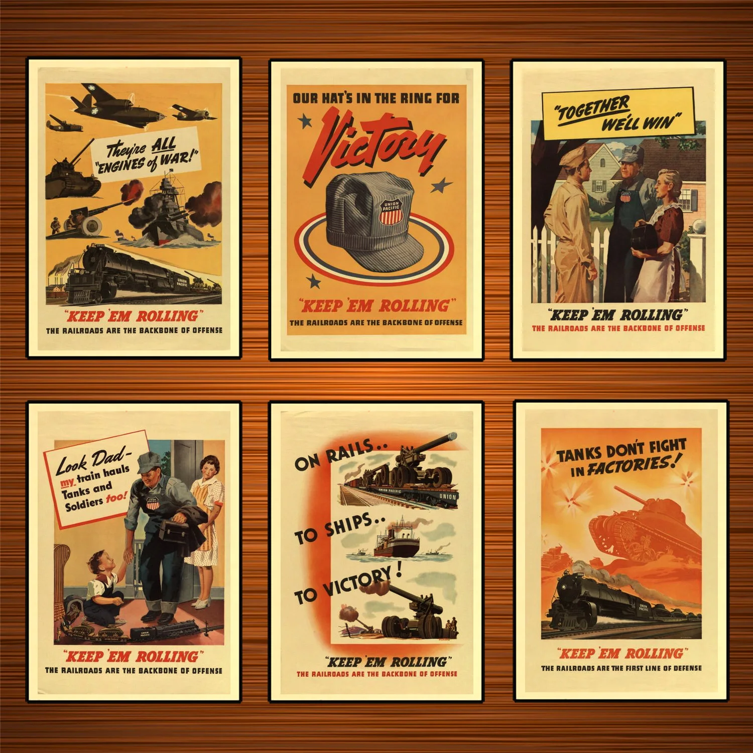 Винтажный Американский 2 в 1 рекламный плакат танки не сражайтесь на заводе