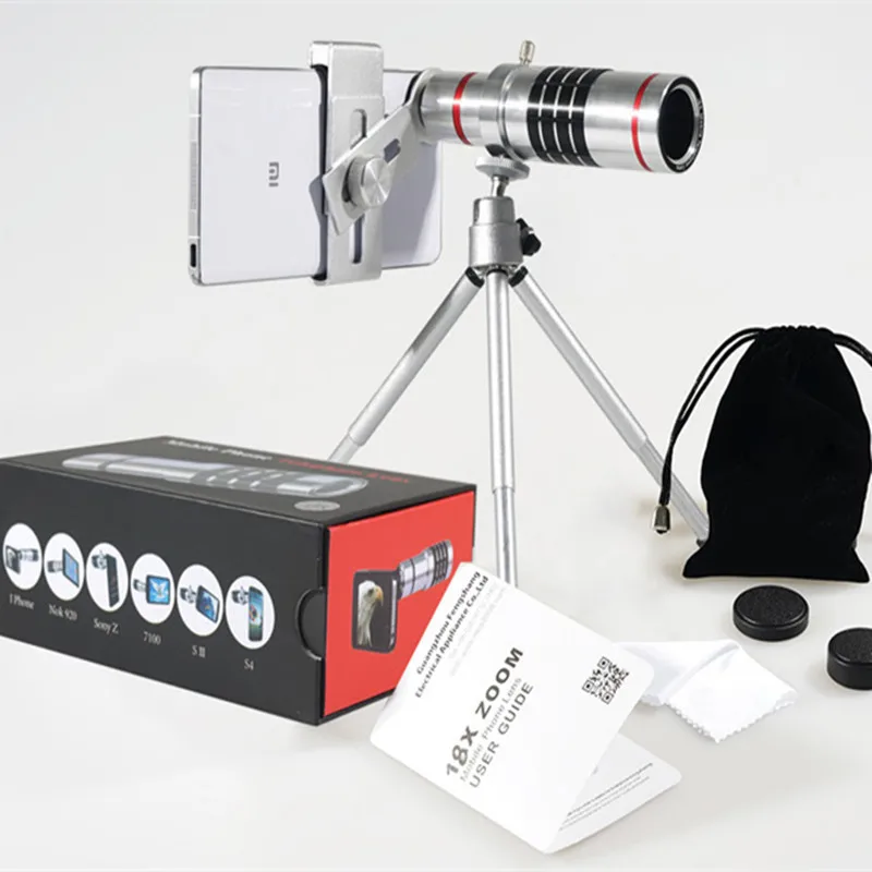 18x оптический телескоп зум смартфон объективная камера фото объектив +