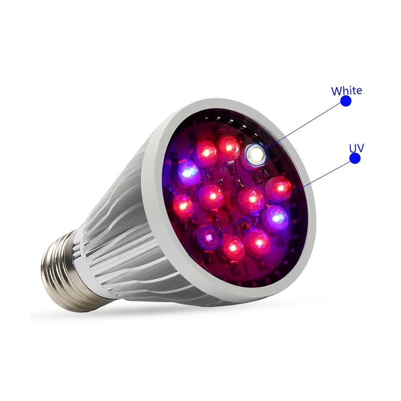 E27/E14/GU10 3528SMD 12 Светодиодный AC85 265V Вт полный спектр светодиодный Цветок растет