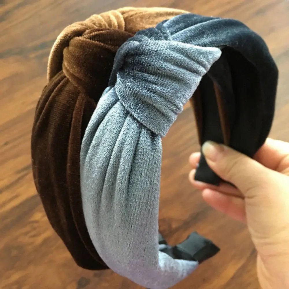 

Solid Knitting Cross Headbands Twisted Knotted Hair Band For Lady Girl Turban Wide Simple Hair Hoop Headwear Hair Accessories