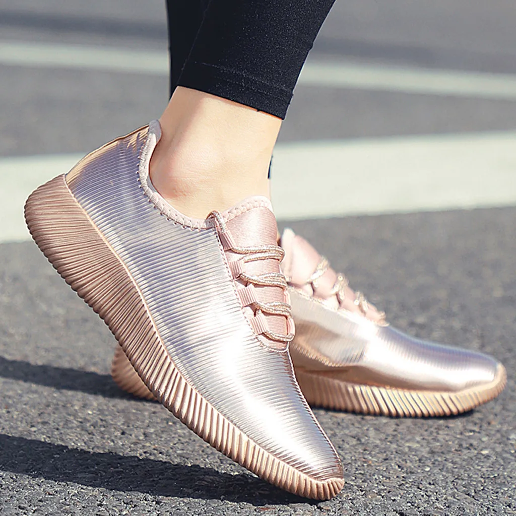 Женские кроссовки Женская зеркальная обувь Zapatos De Mujer Feminino Легкие Baskets Femme | Спорт и