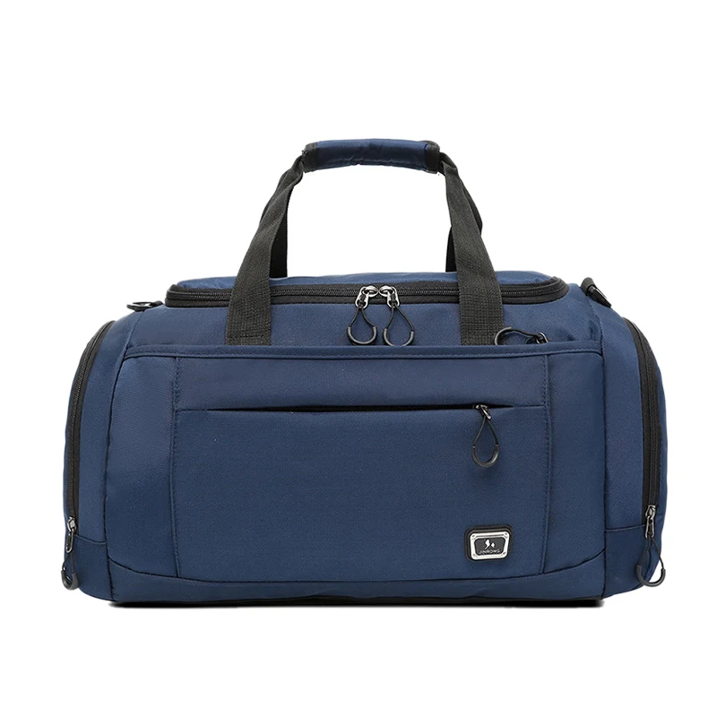 dark blue Wellvo Oxford Мужская модная сумка для путешествий, большая Женская дорожная сумка для багажа, переносная мужская сумка через плечо XA72ZC - Цвет: dark blue