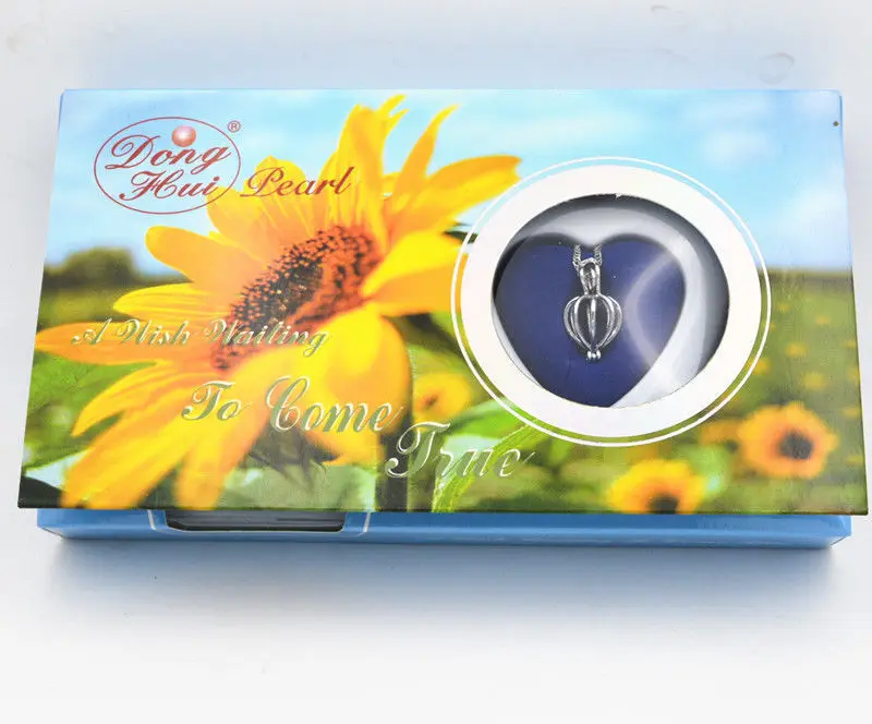 10SET Hot Gift Love Wish Pearl Kit Heart Cage 17&quot chain Necklac Sunflower AAA | Украшения и аксессуары