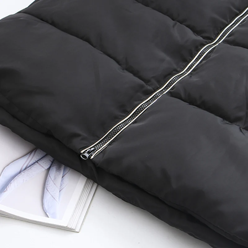 Женские парки размера плюс 5XL, зимняя куртка, новинка, верхняя одежда с капюшоном, толстый теплый пуховик, хлопковая куртка, длинные черные пальто для женщин K884