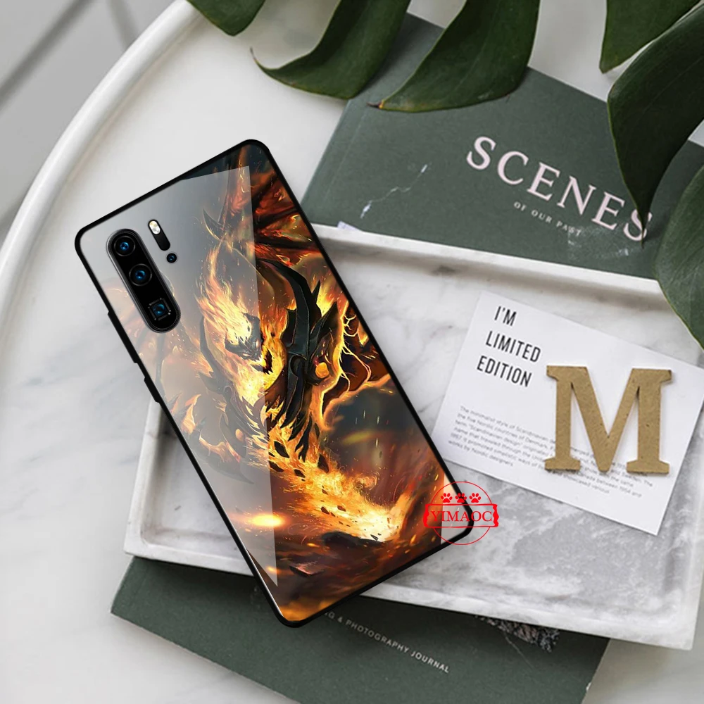 YIMAOC SHADOW FIEND Dota 2 Стекло чехол для Huawei P10 Lite P20 Pro P30 P Smart honor 7A 8X9 10 Y6 Коврики 20 |