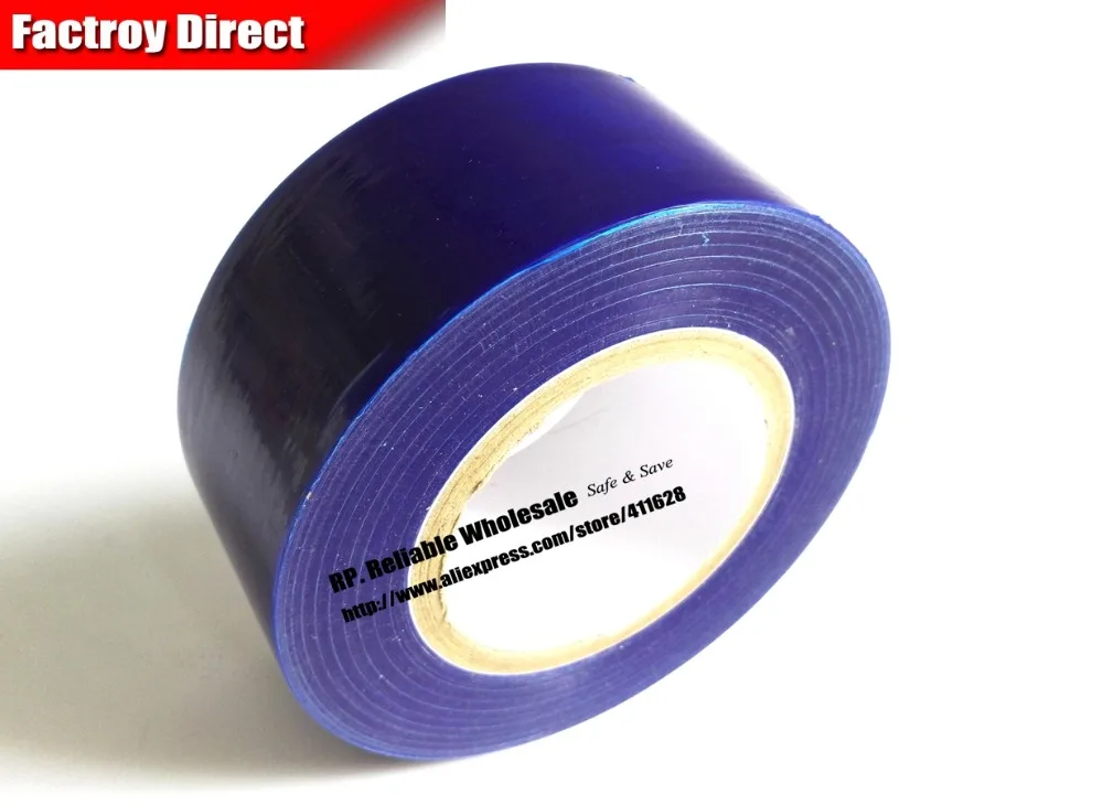 

90mm* 200M*0.05mm Stainless Metal Sink, Screen, Surface Mask Protecting Film Adhesive Tape Blue