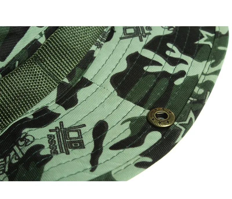Камуфляж Boonie Hat Модные военный, камуфляж, охота Boonie ведро шляпа Панама ушанка Открытый Рыбалка широкая шляпа