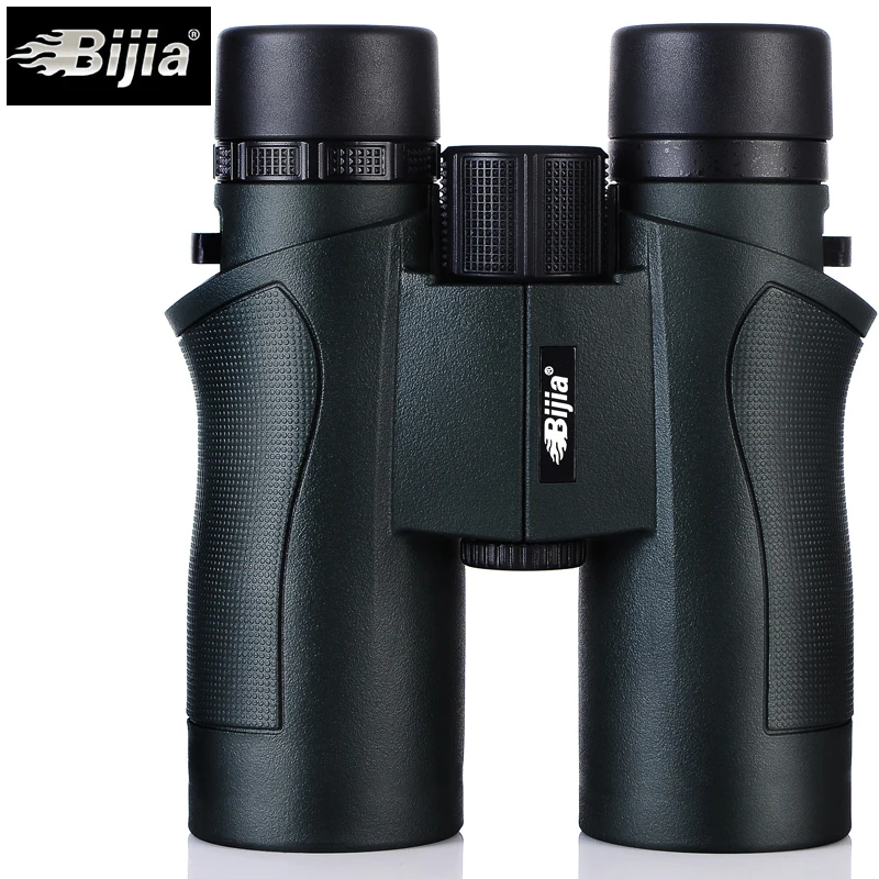 Бинокль BIJIA 10x42 водонепроницаемый зеленый военный телескоп высокой мощности с