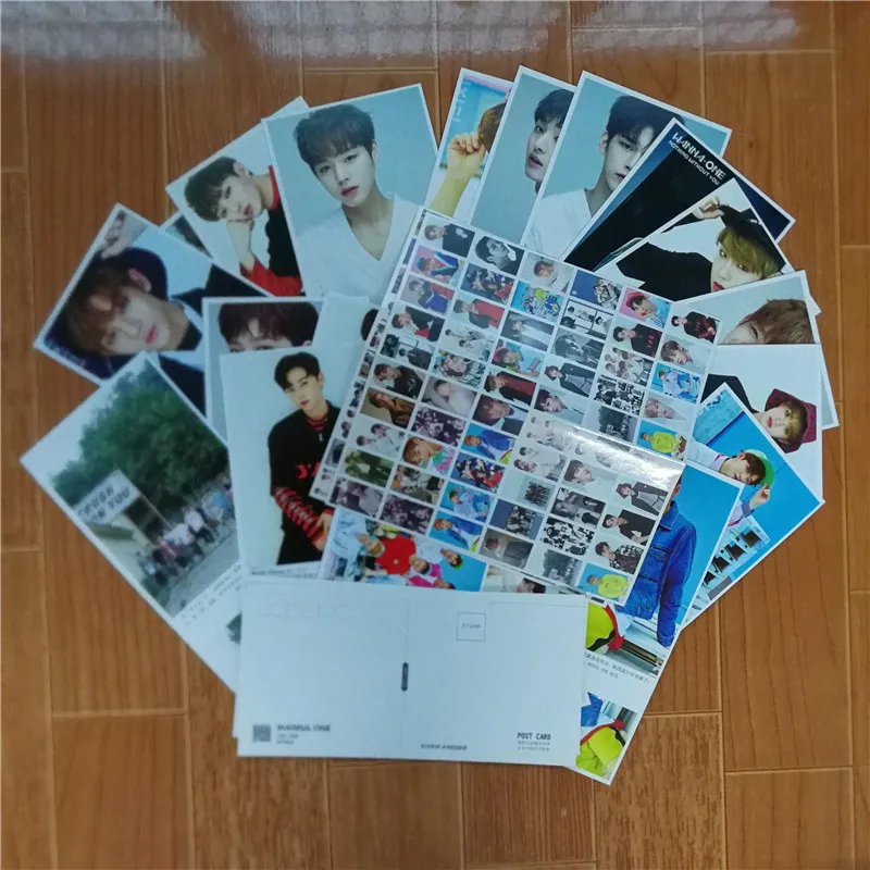 Kpop Wanna One открытка набор мировой тур Новая мода фотостудия наклейка K POP фото