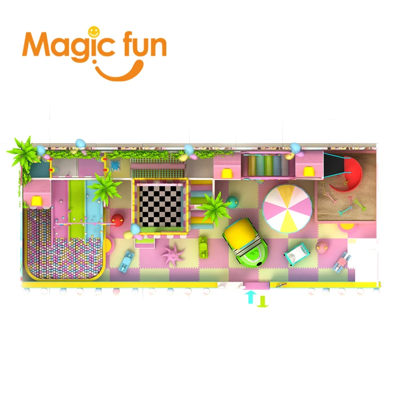 Фото MAGICFUN детская игра exterieur juegos надувные игрушки intex игровая площадка горка cama elastica jump №4