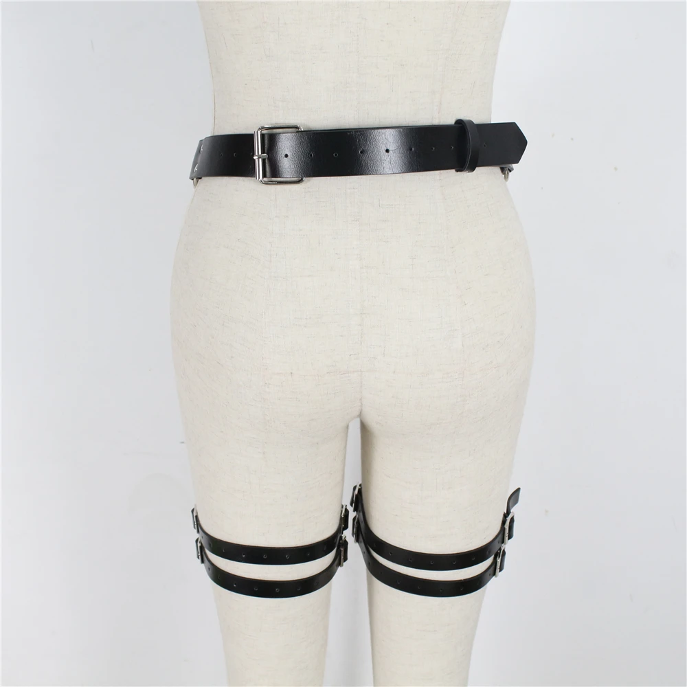 

CEA.HARNESS Sexy Body Suspenders Garter Belt From Waist To Leg Women Harness Straps Gothic Prom Dress Bondage Sculpting Belts