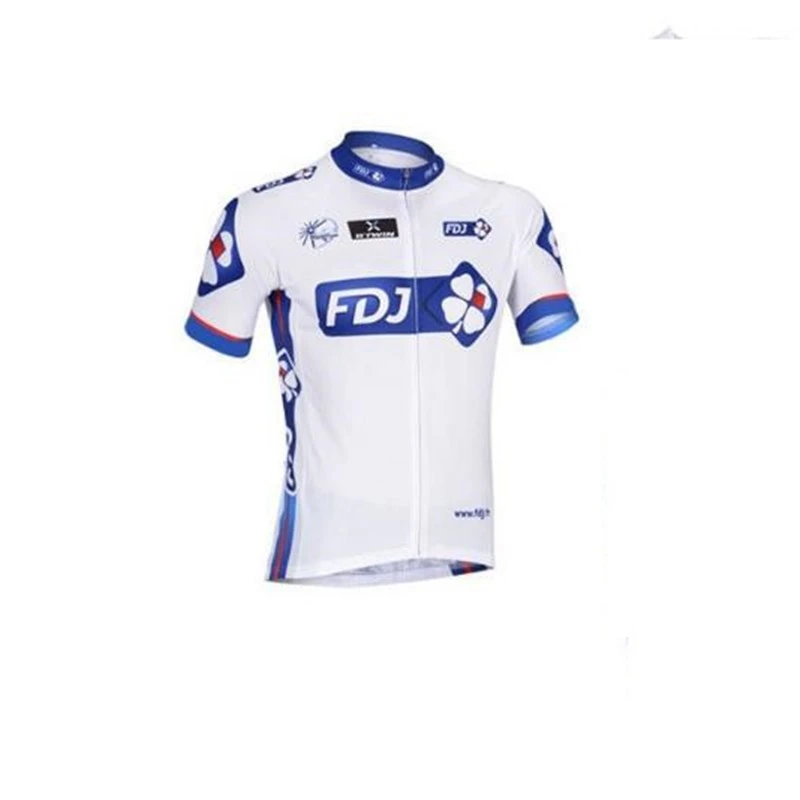 jersey only FDJ набор Джерси для велоспорта, одежда для велоспорта Pro Team MTB, велосипедные шорты, быстросохнущие мужские велосипедные Джерси, набор Ropa Ciclismo - Цвет: jersey only