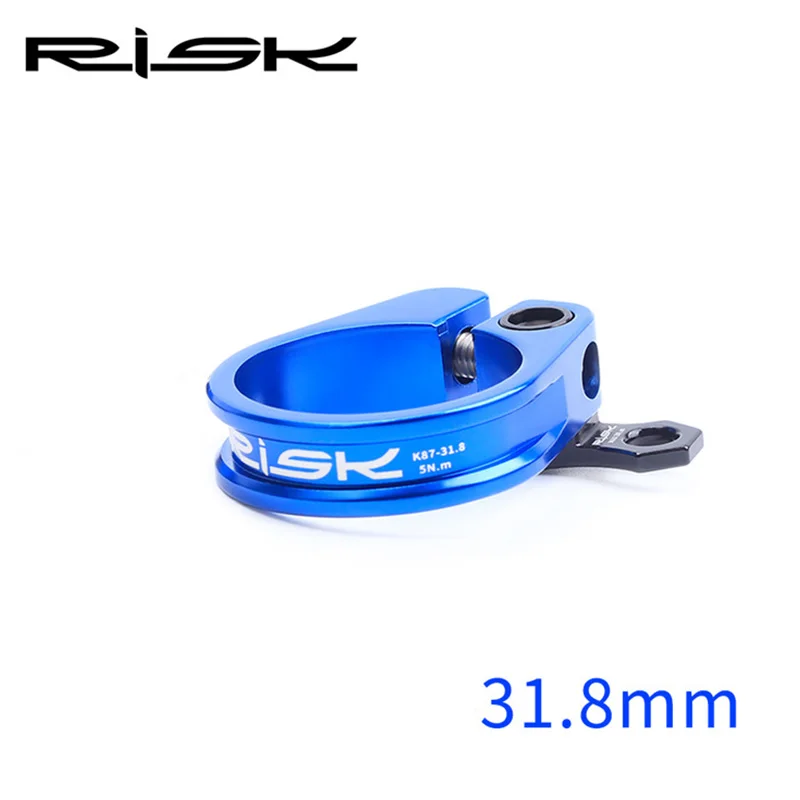 blue 31.8mm 31,8/34,9 мм, 3 цвета, алюминиевый Подседельный штырь для горного велосипеда, ультралегкий замок, подседельный штырь для велосипеда, подседельный штырь для велосипеда - Цвет: blue 31.8mm