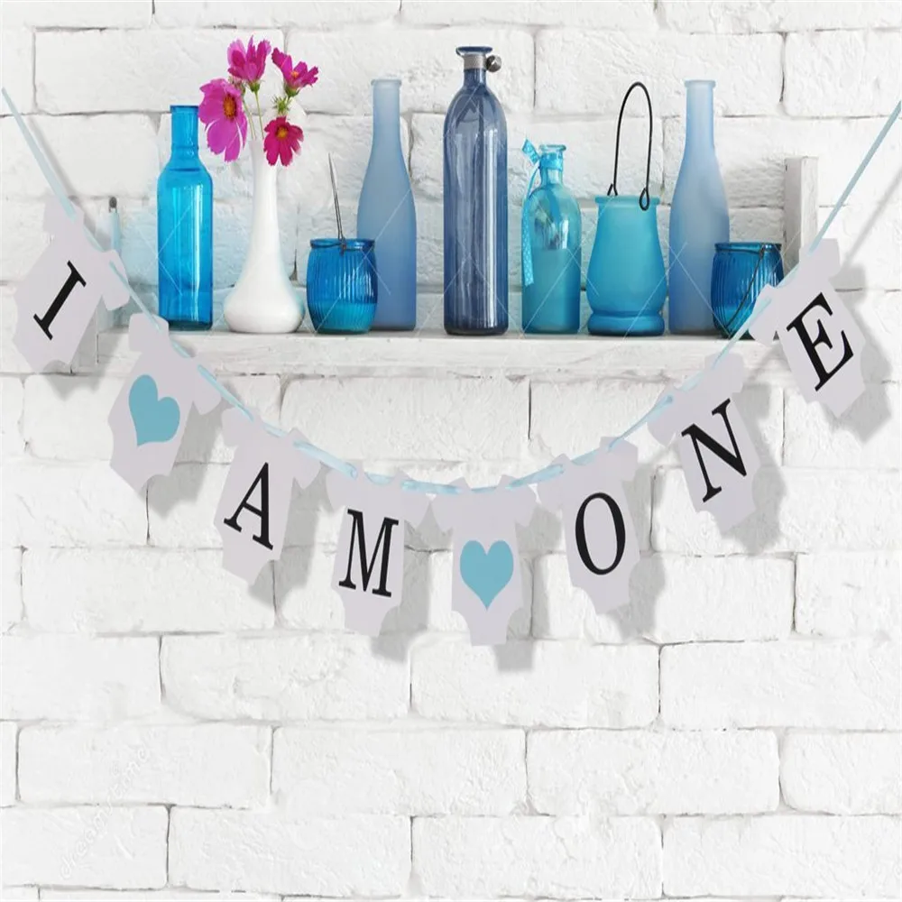 1 Набор бумажный флаг для фотобудки Я один|decorative decorative|decor girldecoration boy |