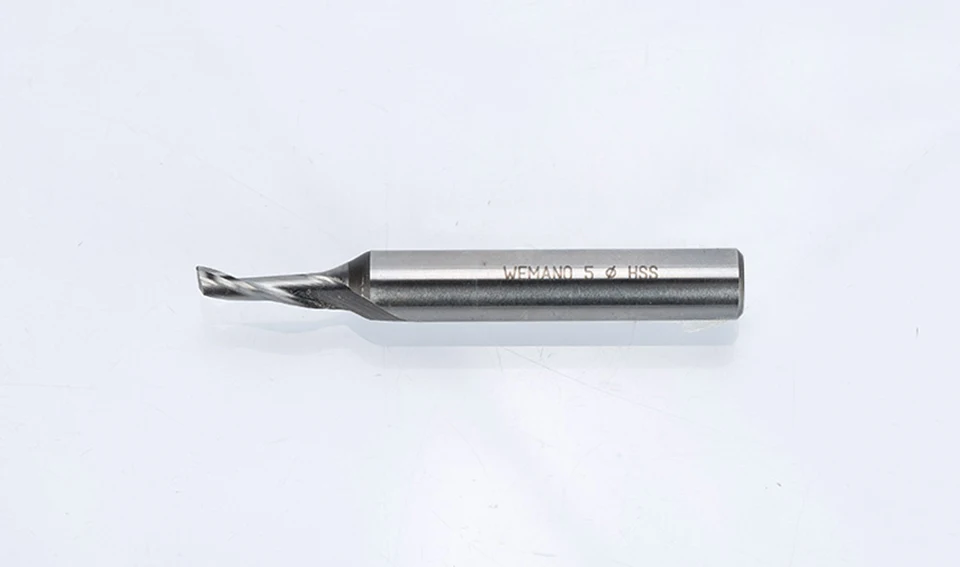 HUHAO 1pc 8mm single Flute High speed Steel cutter for aluminum HSS TOP Quality router bit End mill CNC Milling Cutter