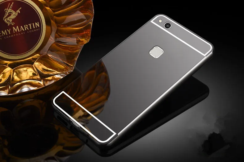 Роскошные зеркальные Чехлы цвета розового золота для Vivo V7 алюминиевая рамка